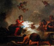 Jean-Honore Fragonard The Adoration of the Shepherds. Spain oil painting artist